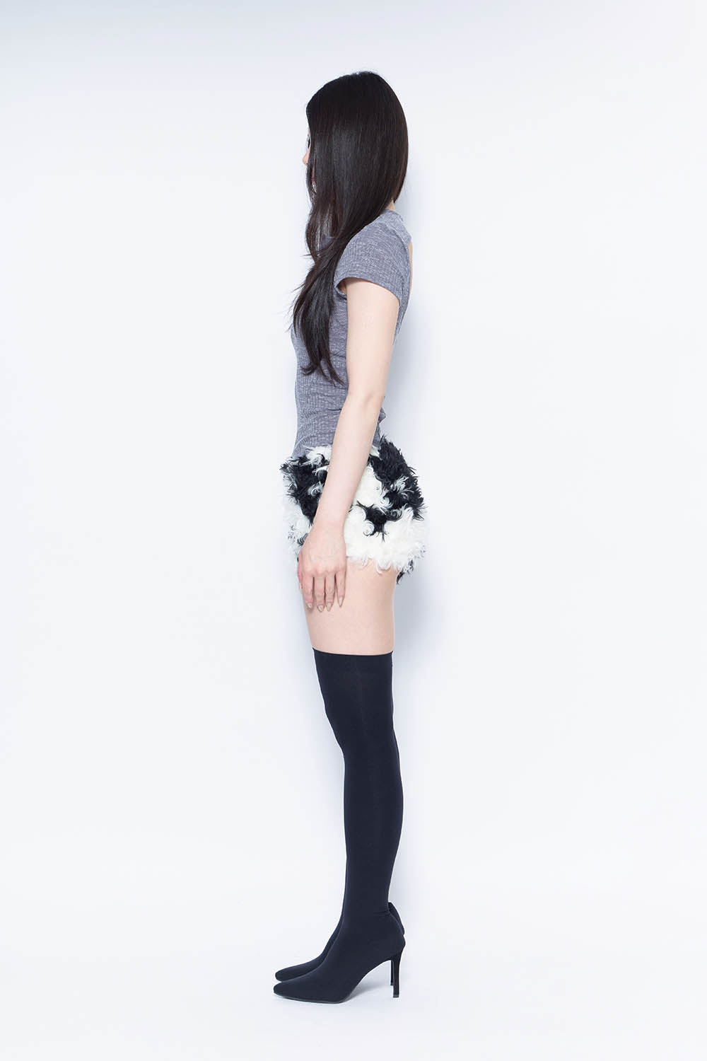 THEREDTHREAD / ザレッドスレッド】S ring biker shorts cow