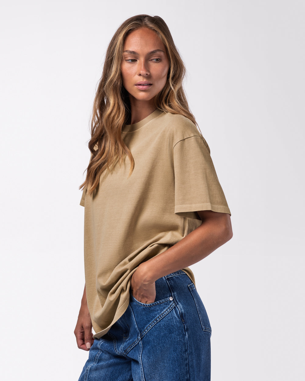 Austin Oversized Tee Sand