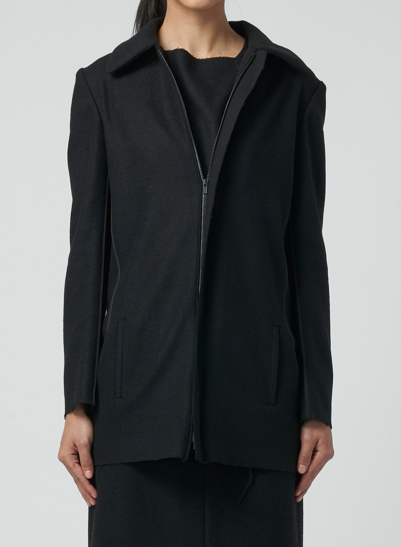 MELTON ZIP JACKET – THE SHOP YOHJI YAMAMOTO