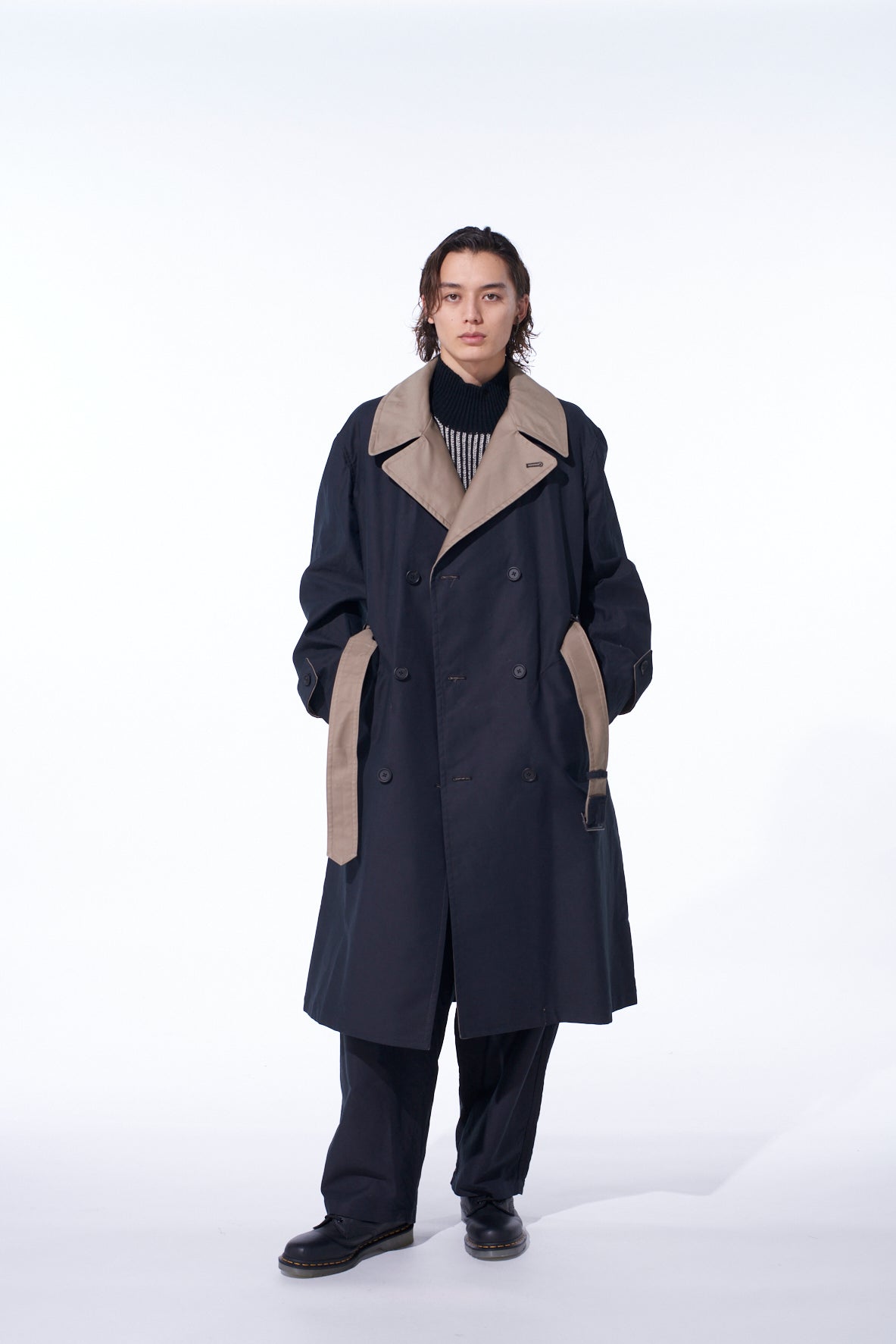 MOLESKIN REVERSIBLE TRENCH COAT – THE SHOP YOHJI YAMAMOTO