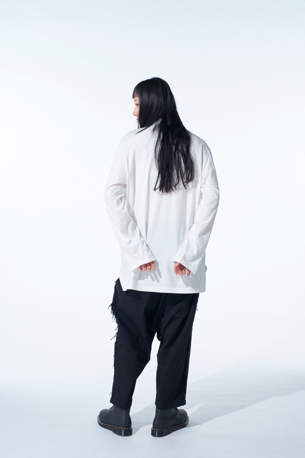 COTTON DRILL CUT-OUT SAROUEL PANTS – THE SHOP YOHJI YAMAMOTO
