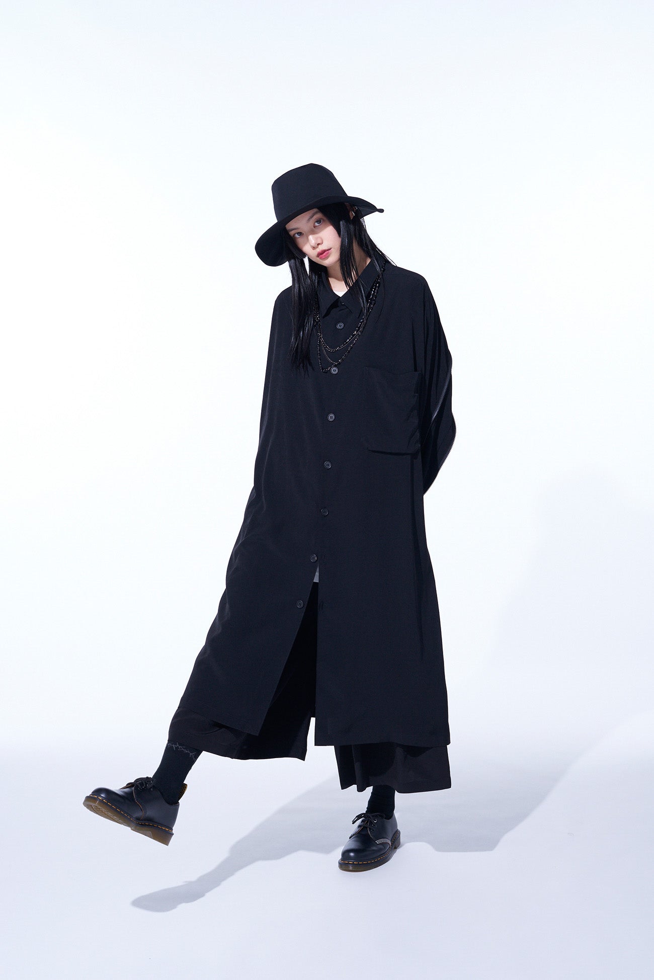 CREPE DE CHINE BACK YOKE ZIP COAT – THE SHOP YOHJI YAMAMOTO