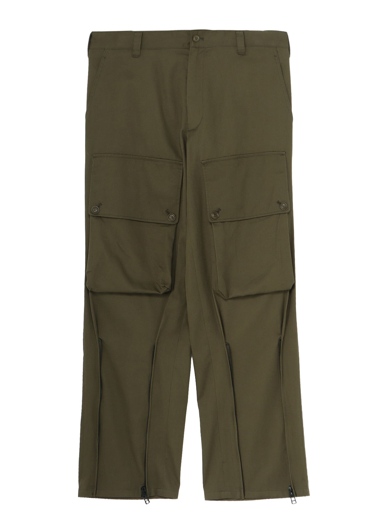 KATSURAGI ZIPPER JODHPURS CARGO PANTS(FREE SIZE Khaki): Ground Y