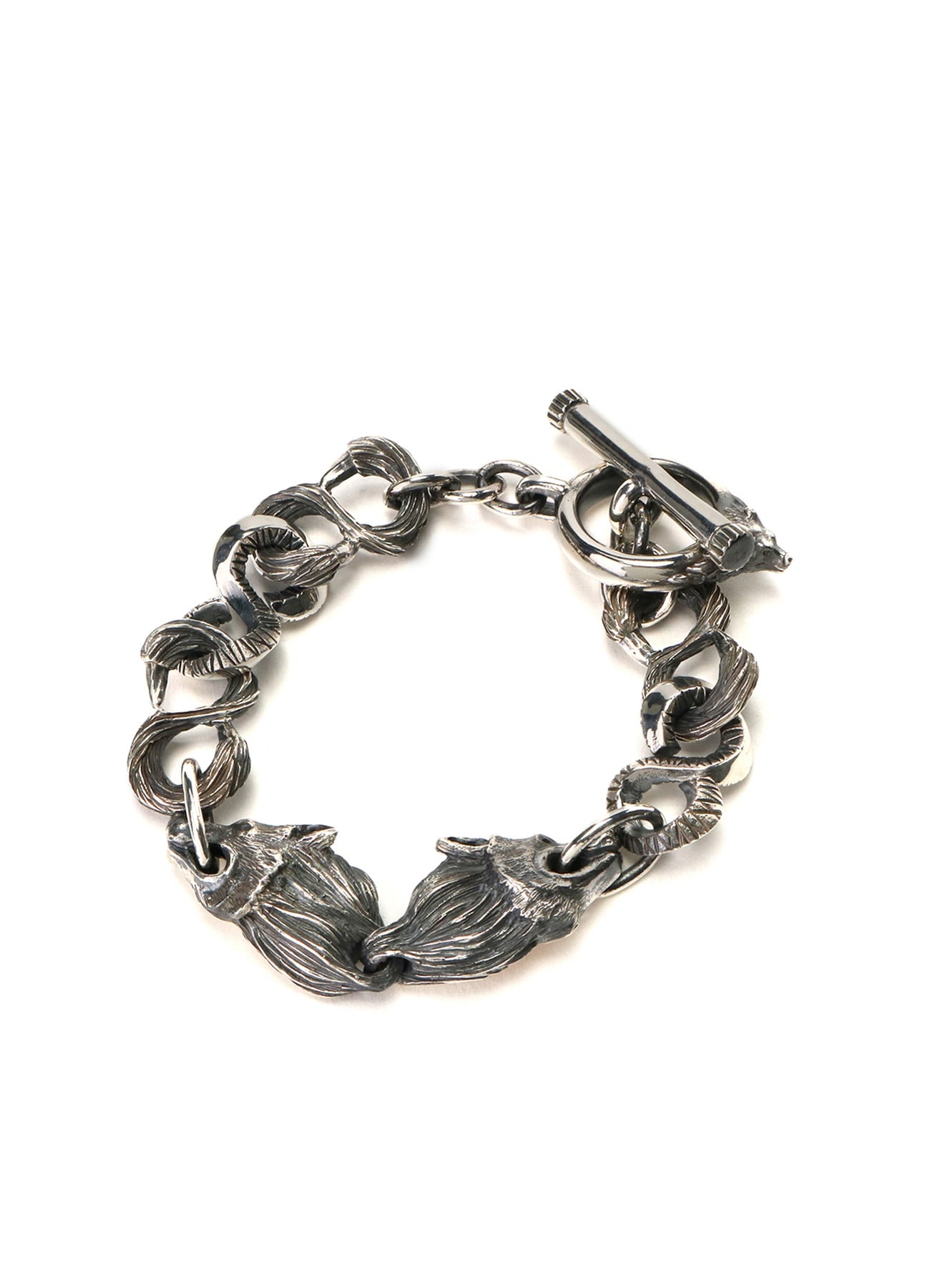 SILVER 950 WOLF BRACELET(FREE SIZE Silver): GOTHIC YOHJI YAMAMOTO