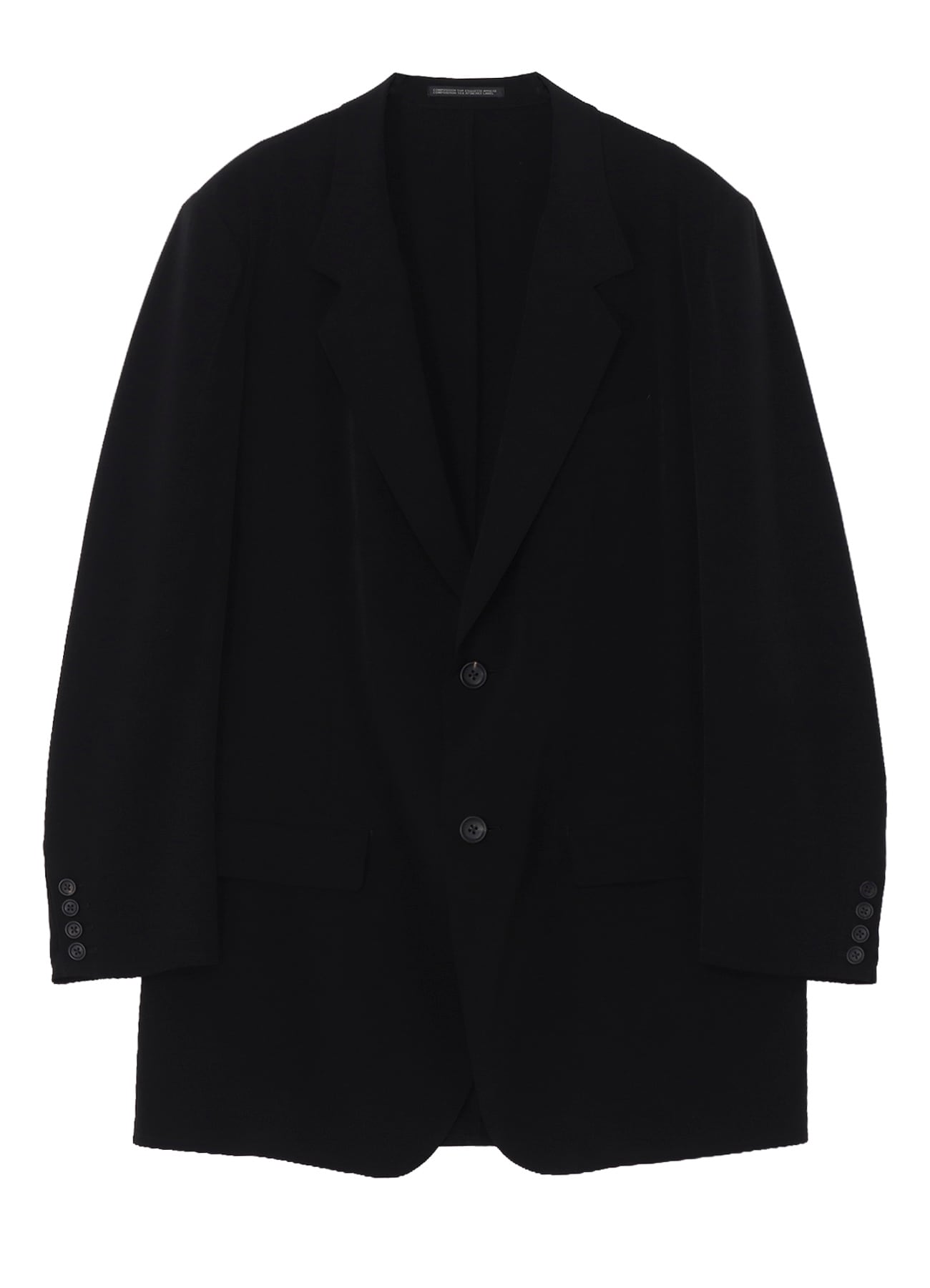 TA TUXEDO 2 BUTTONS JACKET(S Black): Yohji Yamamoto POUR HOMME