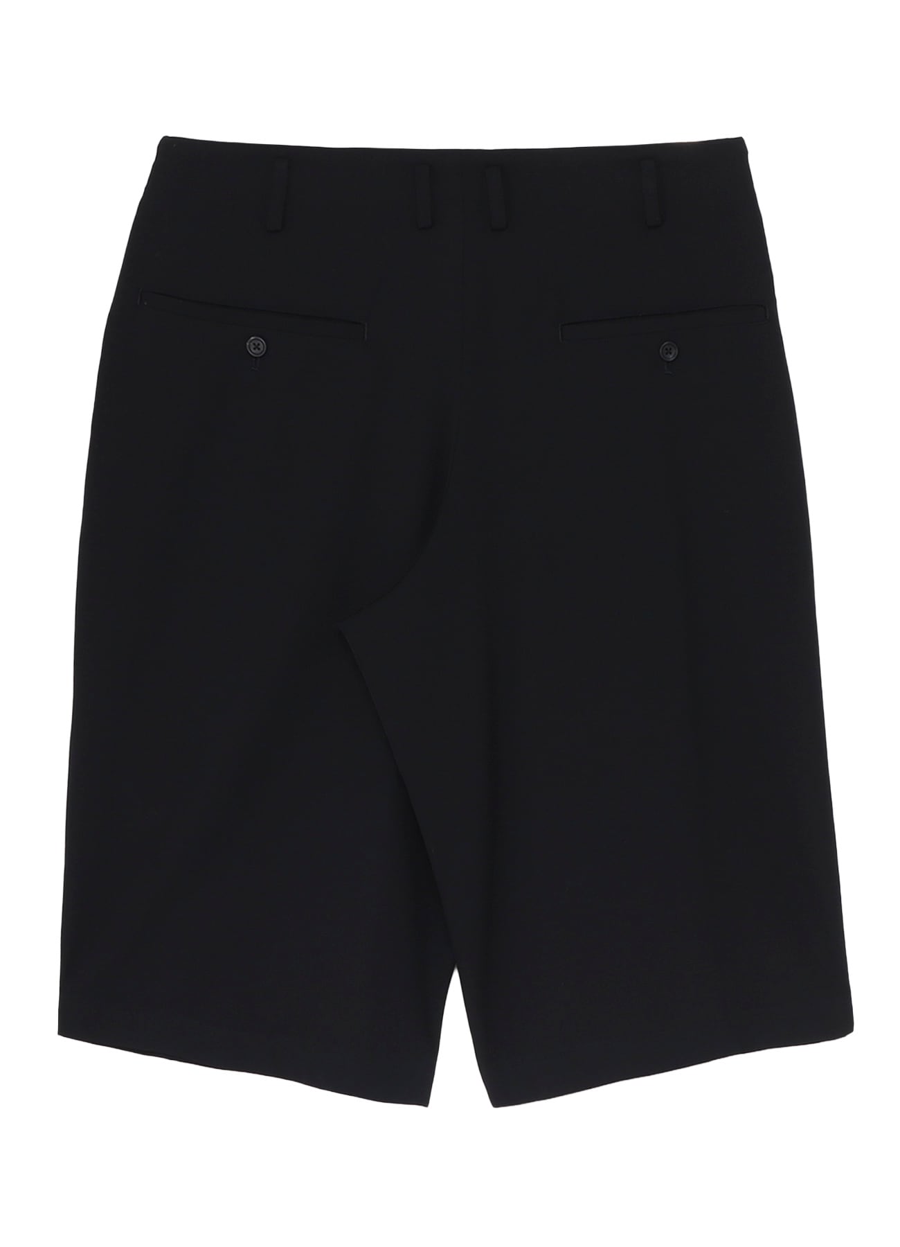 WOOL GABARDINE GATHER SHORT PANTS(S Black): Yohji Yamamoto POUR