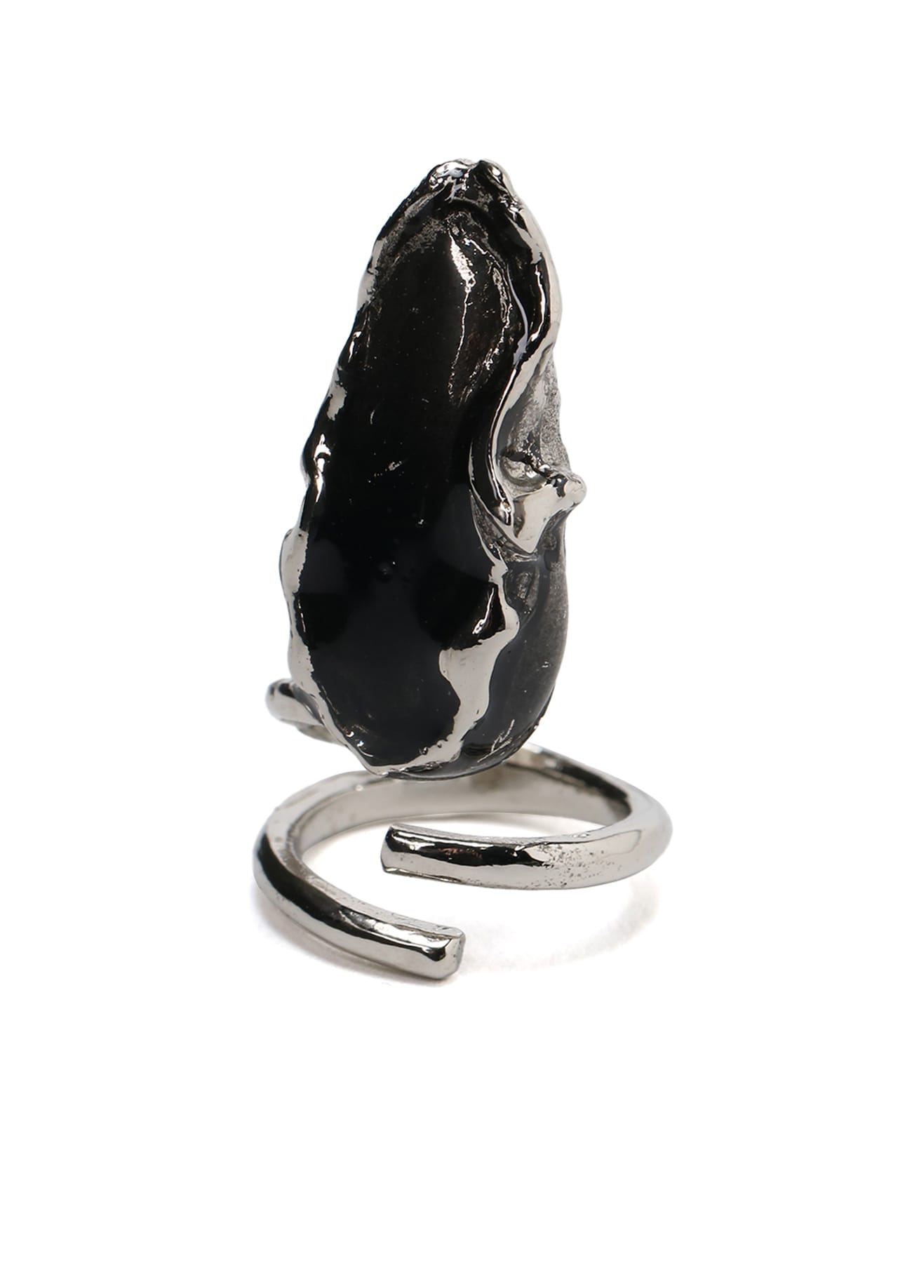 MELT NAIL RING B(FREE SIZE Silver): LIMI feu｜THE SHOP YOHJI YAMAMOTO