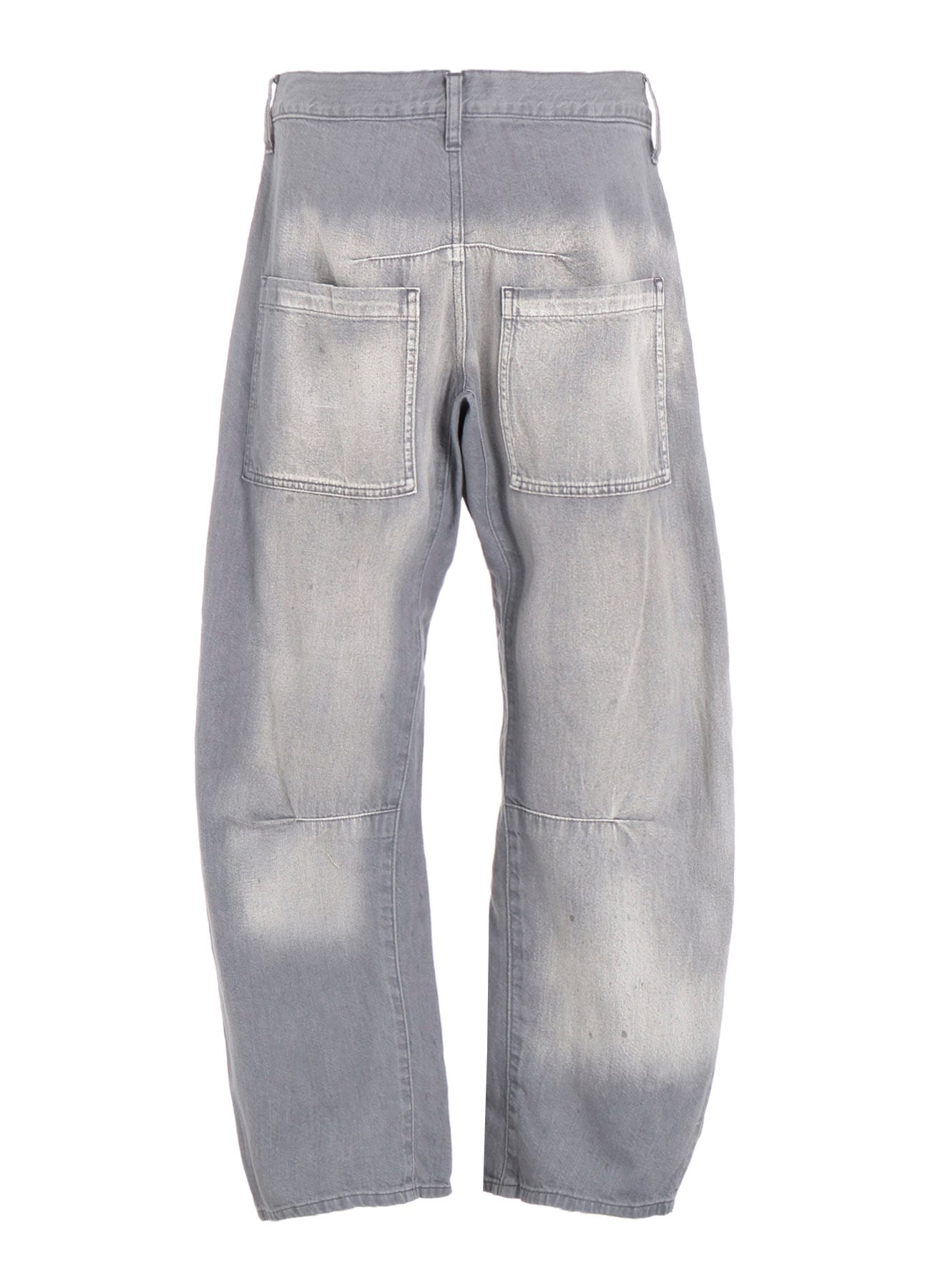 SPOTTED DENIM WIDE PANTS(XS Grey): Y's｜THE SHOP YOHJI YAMAMOTO