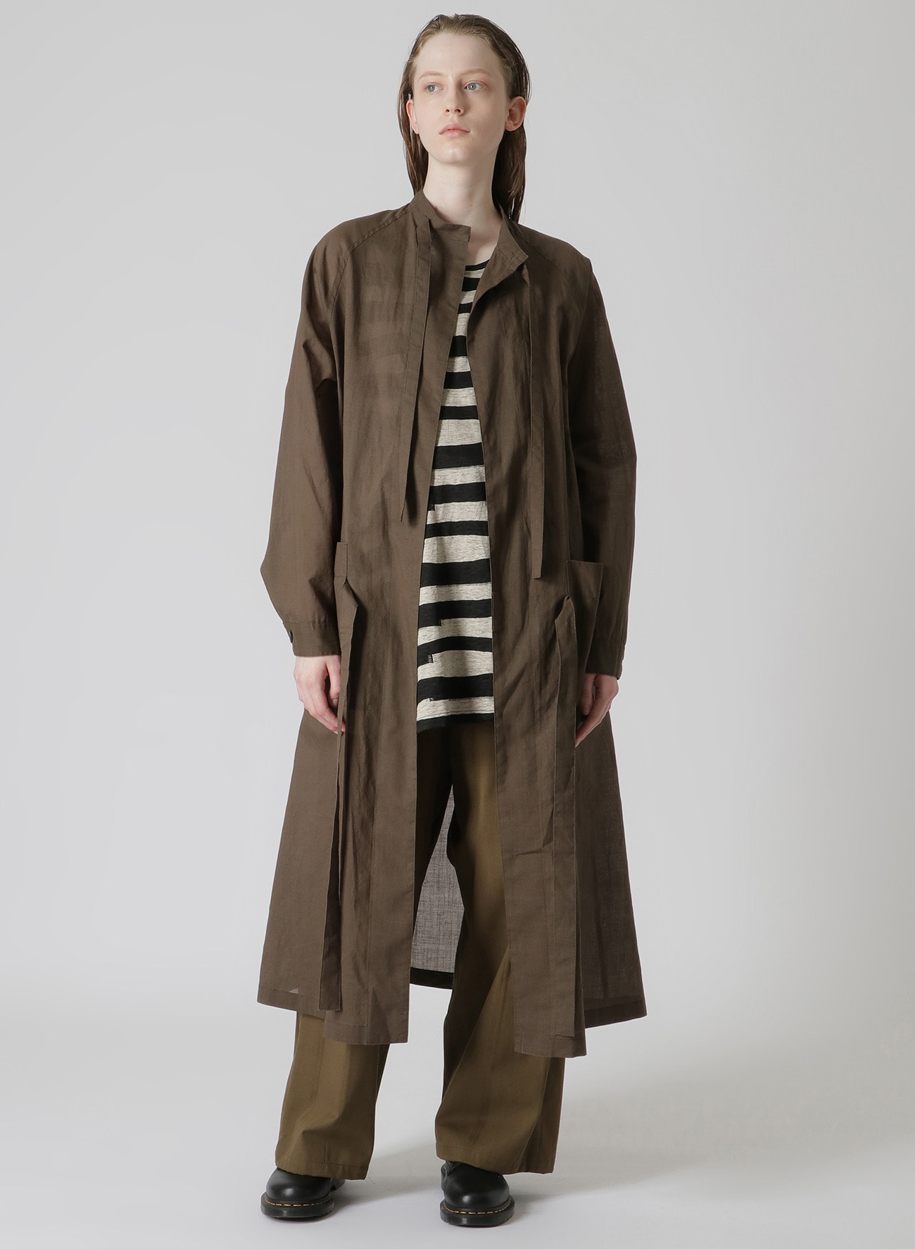 RAMIE OIL LAWN SURGICAL GOWN(XS Khaki): Vintage｜Special Price