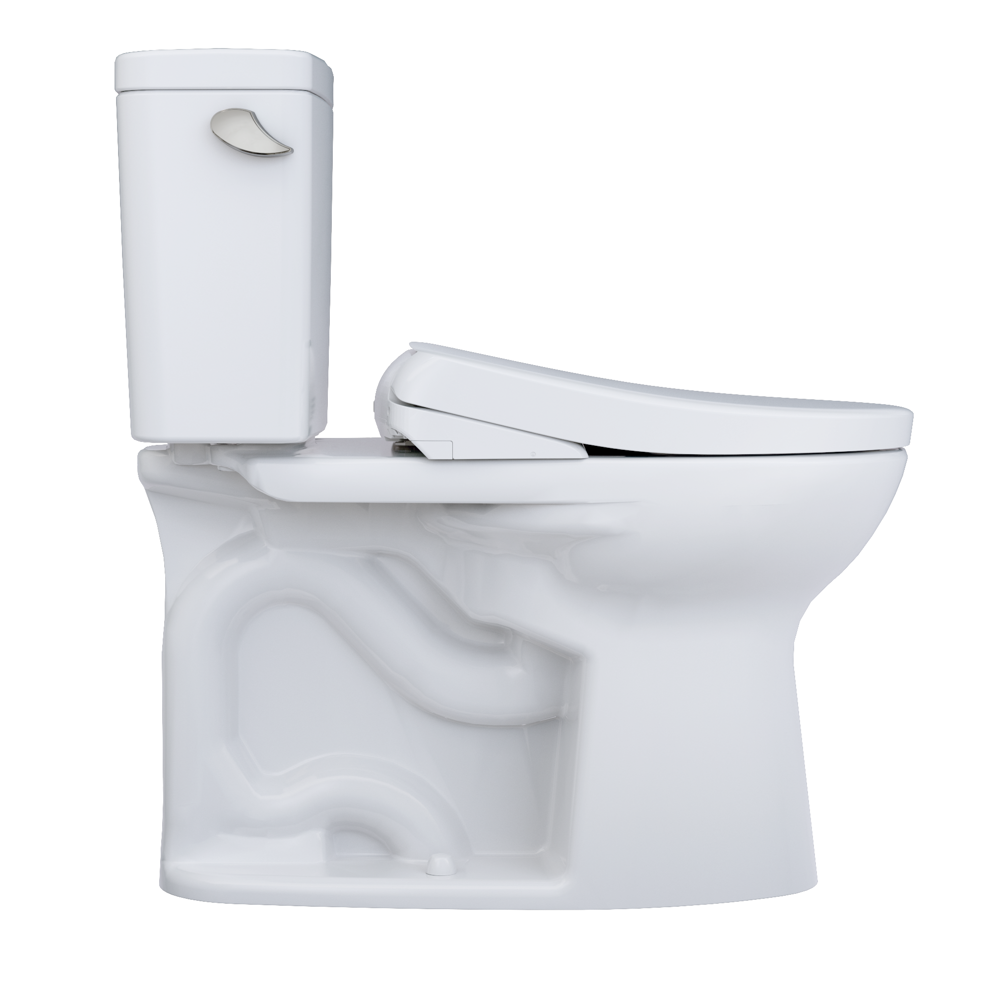 TOTO Drake WASHLET+ Two-Piece Elongated 1.6 GPF TORNADO FLUSH Toilet w