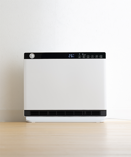 HEAT WIDE SLIM（節電／室温センサー付 大風量パネルセラミック