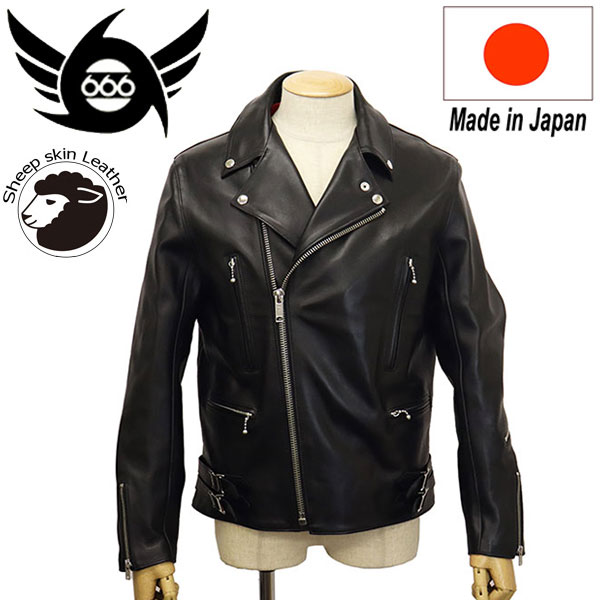 正規取扱店 666 LEATHER WEAR LJM-1L U.K. サイドベルト シープスキン