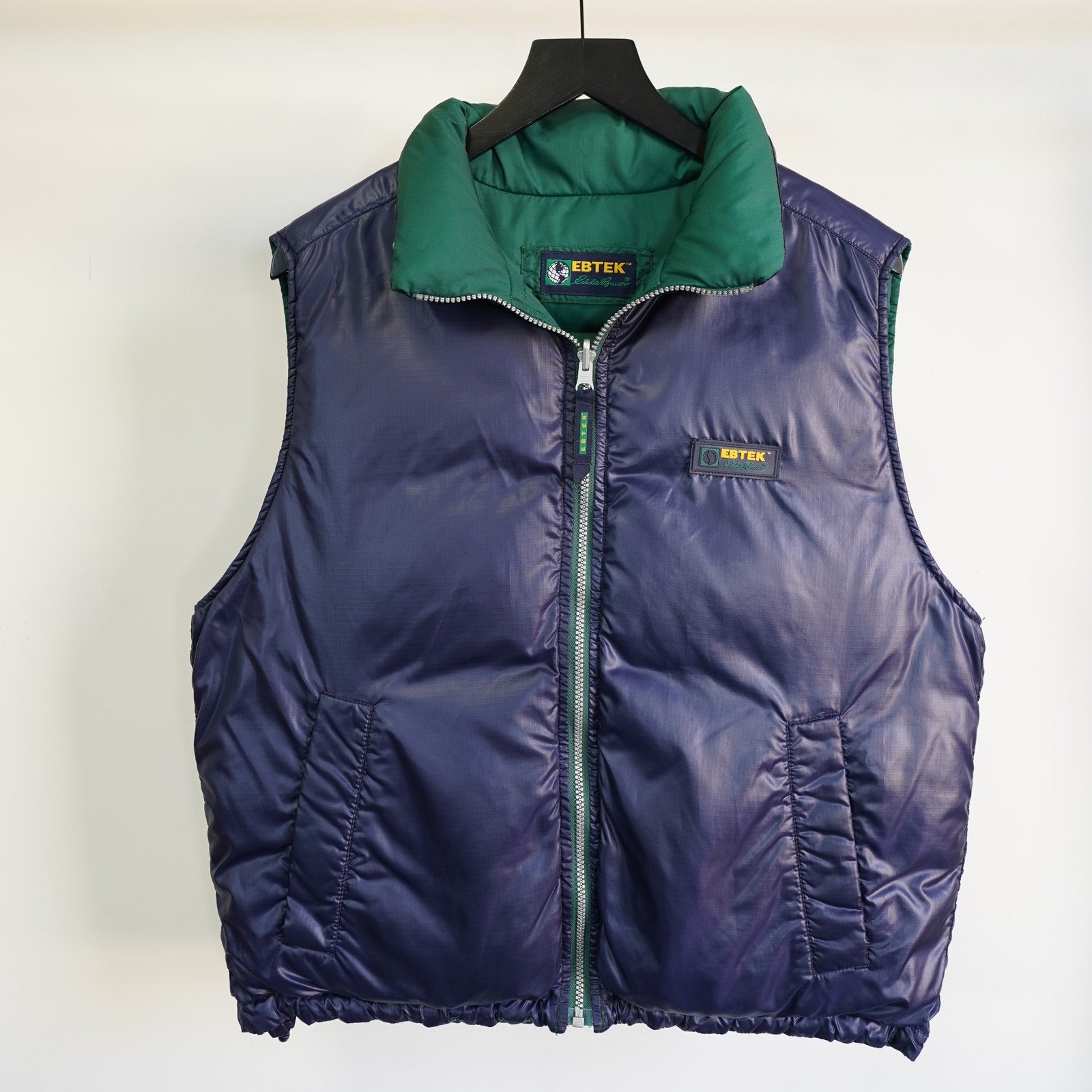 S/M) Vintage Eddie Bauer Ebtek Reversible 90s Down Puffer Vest