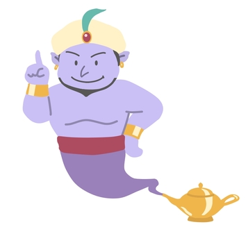 ランプの魔人イラスト｜無料イラスト・フリー素材なら「イラストAC」