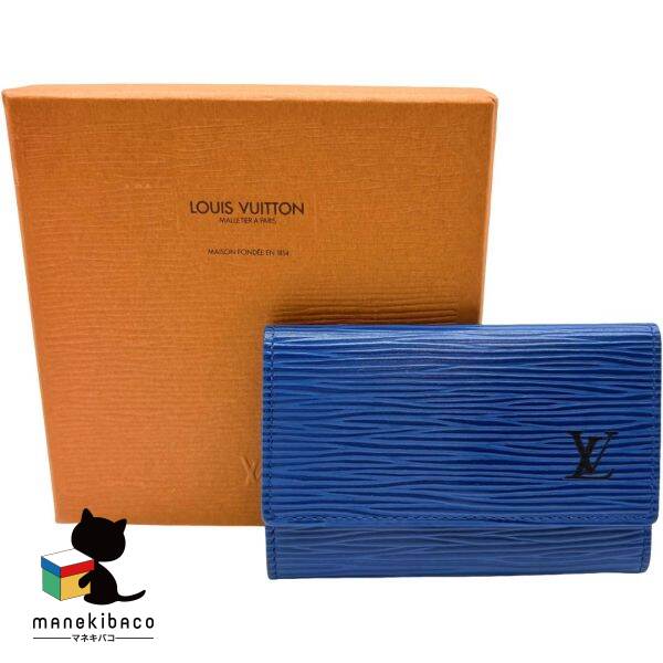 楽天市場】ルイ ヴィトン キーケース エピ ブルーの通販