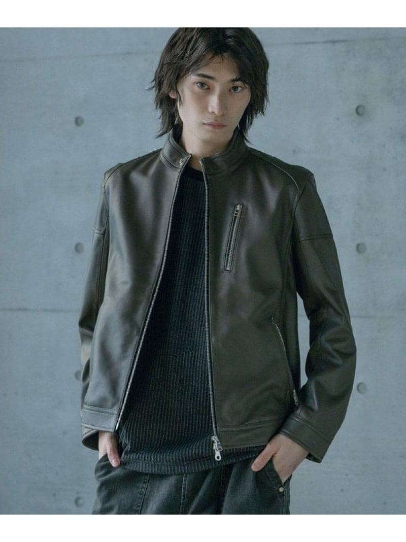楽天市場】レザー（カラーカーキグリーン）（コート・ジャケット