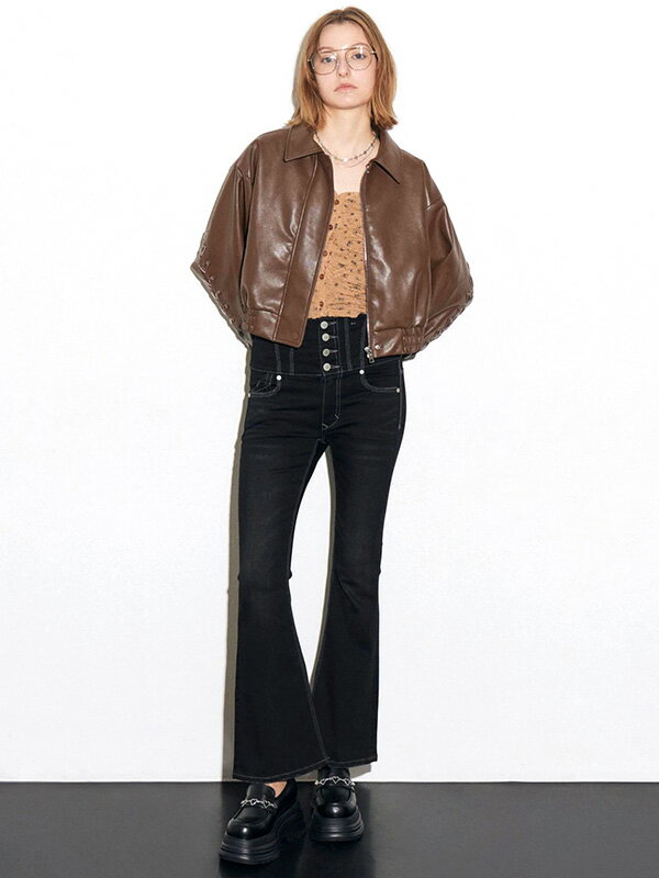 ピコレースハイウエストフレアデニム エイミーイストワール リエンダ