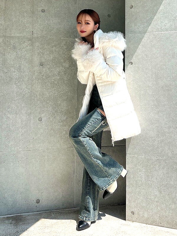 RESEXXY リゼクシー デニム パンツ カット アウト リボン デニム