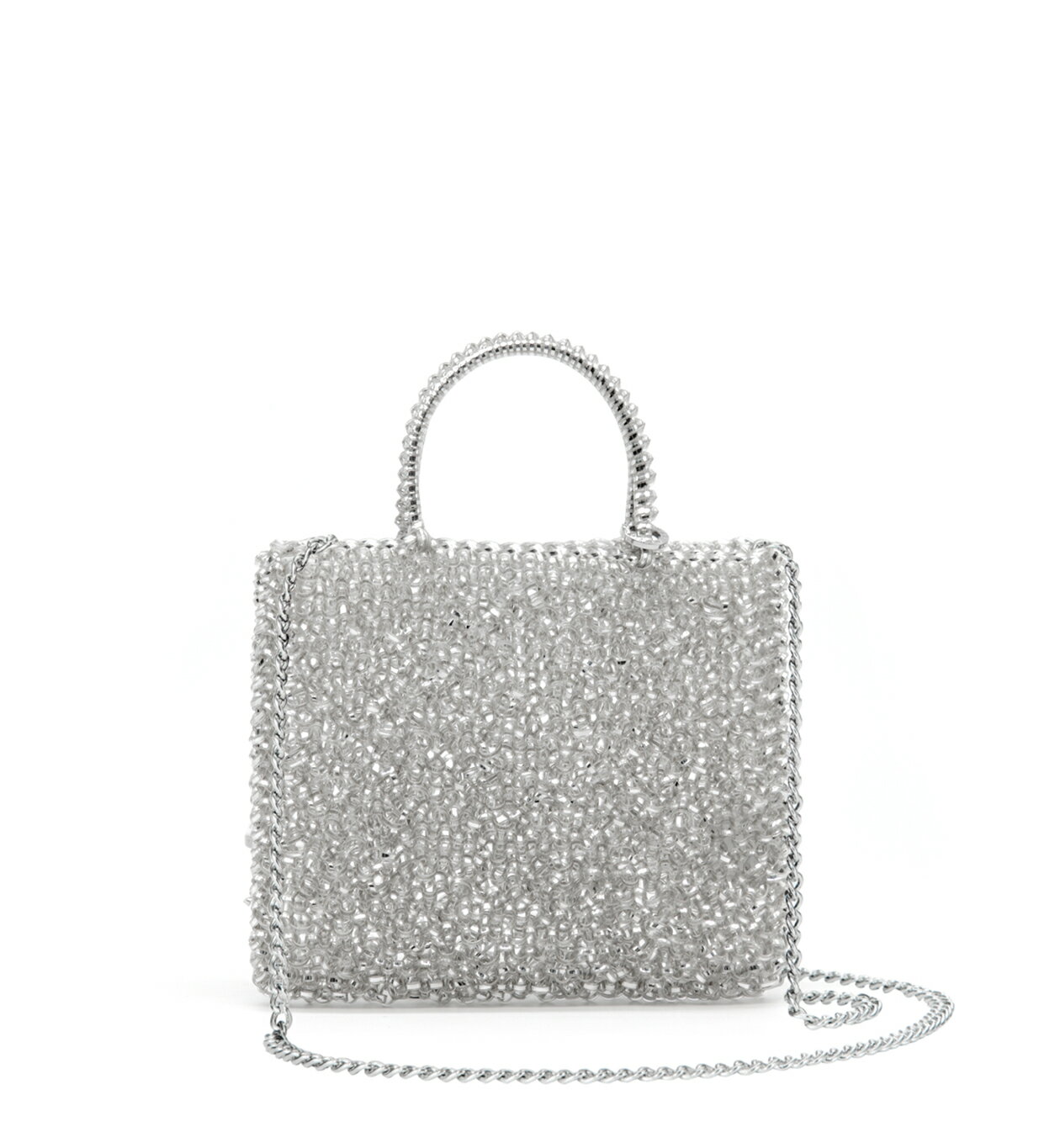 楽天市場】アンテプリマ ワイヤーバッグ シルバーの通販