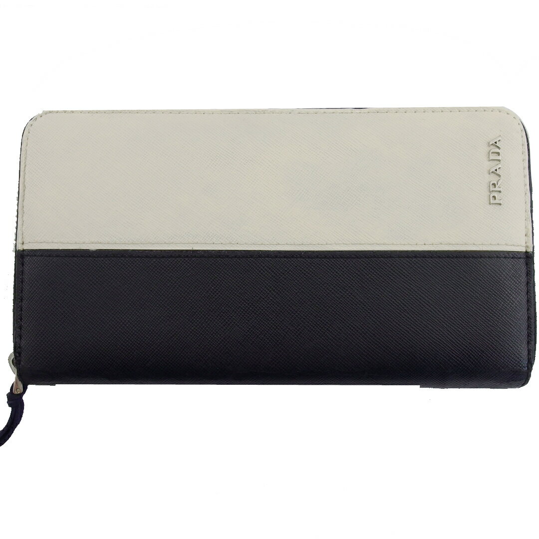 超良品‼️ PRADA プラダ 財布 長財布 バイカラー サフィアーノ 【公式