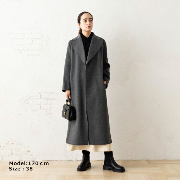 楽天市場】マックスマーラ コート ポルド ベルト付き グレー