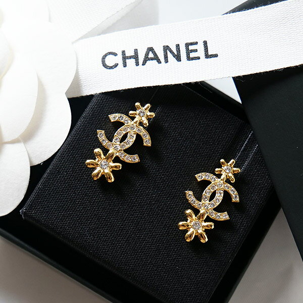 シャネル ロゴ 花モチーフ ピアス(片耳用) シャネル ロゴ 花モチーフ