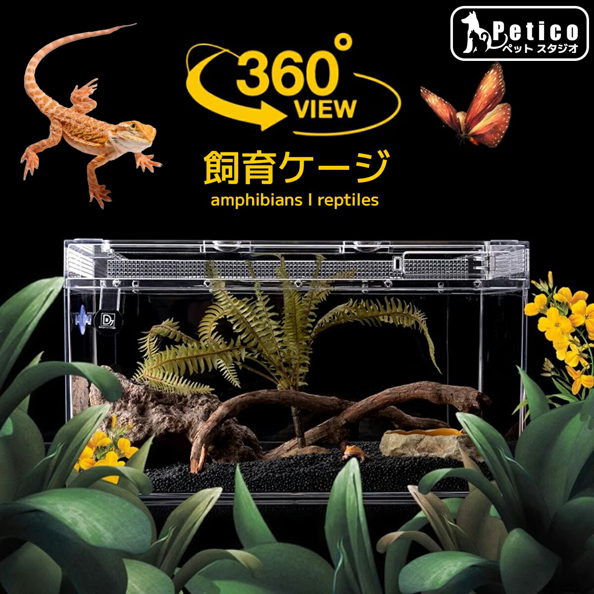 楽天市場】爬虫類 ケージ 40 40 30（その他｜爬虫類・両生類）：ペット