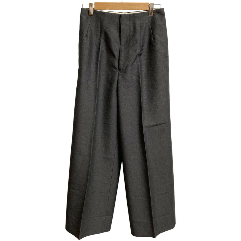 Drawerドゥロワー☆カスリジャガード テーパード パンツ36コットン