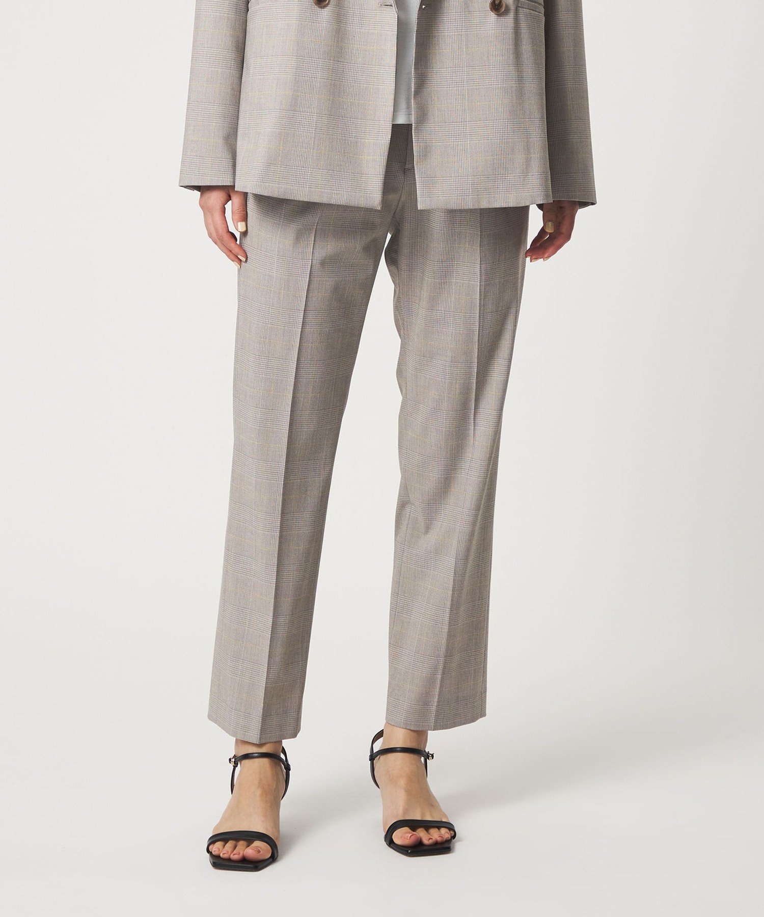 楽天市場】グレンチェック パンツ（スーツ・セットアップ｜レディース