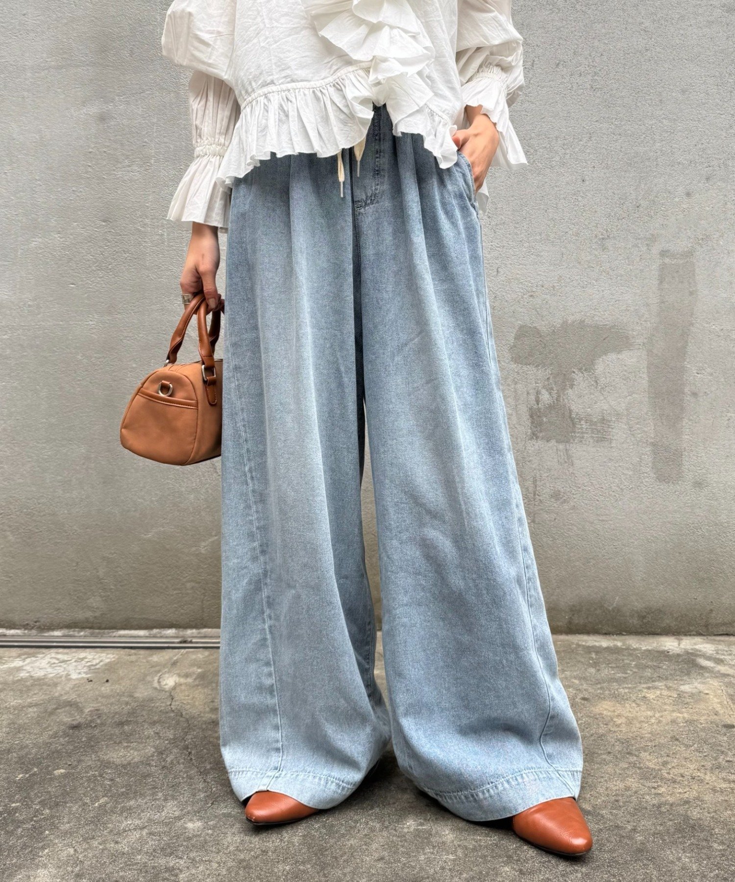 楽天市場】イージーパンツ（カラーブルー）（レディースファッション