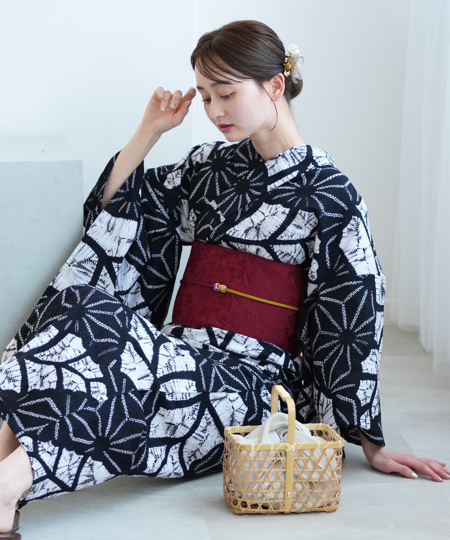 ™️32 龍 有松絞り 絞り染め 絞り浴衣 ™️32 龍 有松絞り 絞り染め