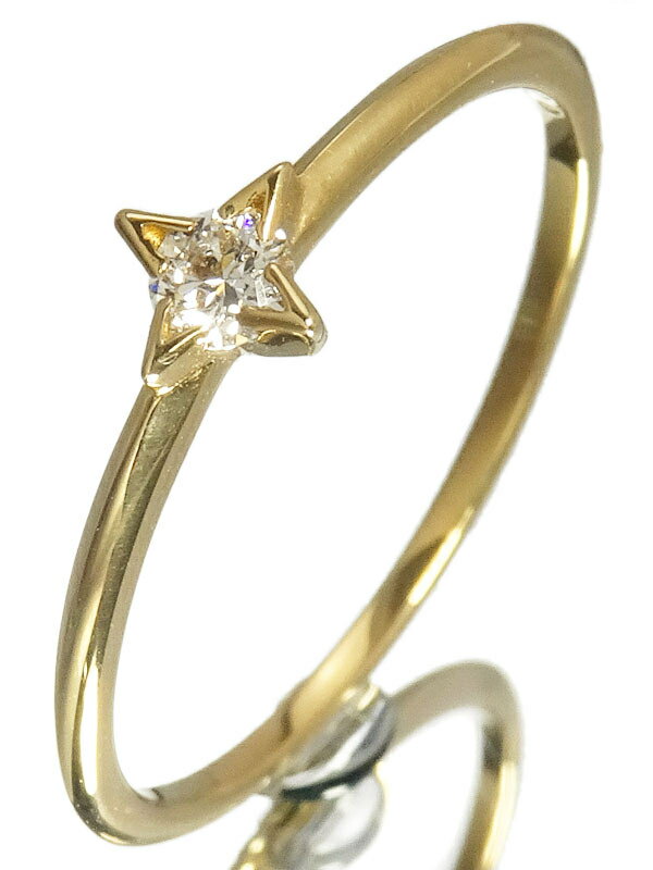 AHKAH】アーカー『K18YG シリウス リング 1Pダイヤモンド0.05ct』9号 1