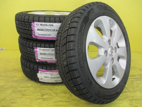 楽天市場】スタッドレスタイヤ 155/65r14（ブランドスズキ）（車用品
