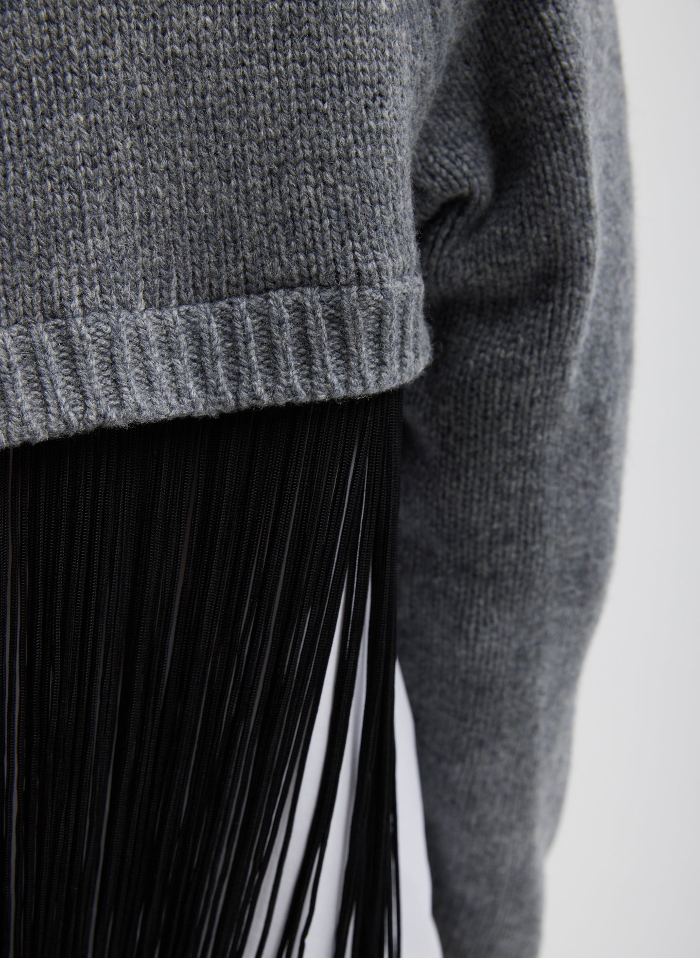 Soft Sweater Fringed Half Cardigan – Tibi Official