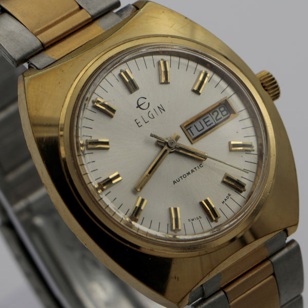 1976 Elgin Swiss Made Automatic Wrist Watch – Ticktock Guru
