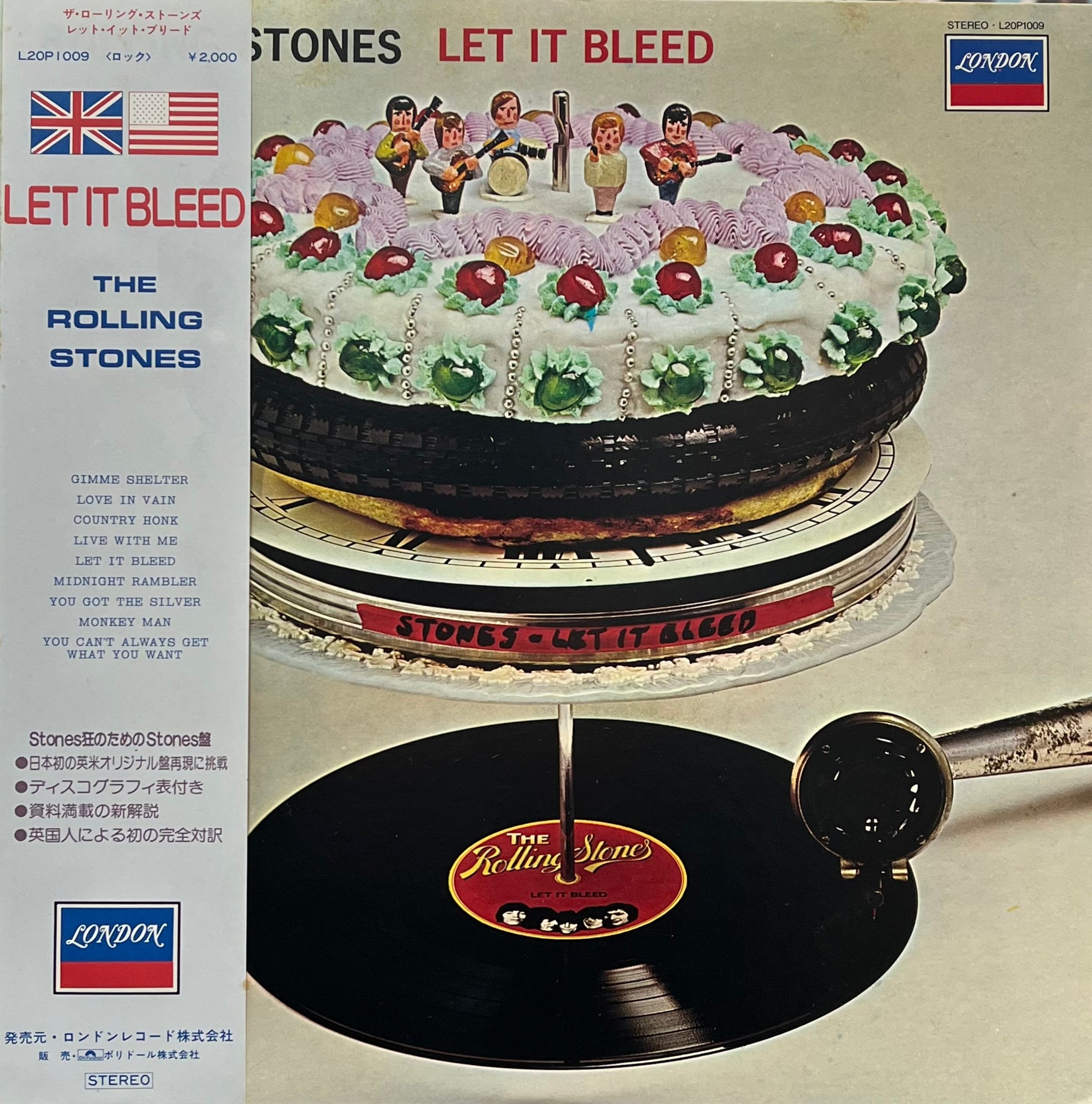 ROLLING STONES / Let It Bleed (London Records, L20P1009, LP) 帯付