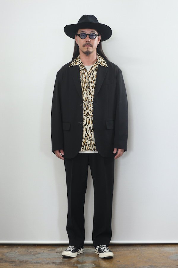 TIGHT / PLEATED TROUSERS (TYPE-2) （BLACK）