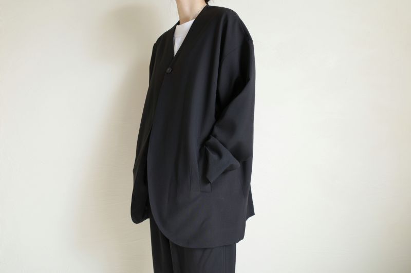 Dulcamara よそいきノーカラージャケット ・ブラック - tity