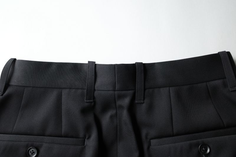 stein EX WIDE TAPERED BARE ZIP TROUSERS・BLACK - tity