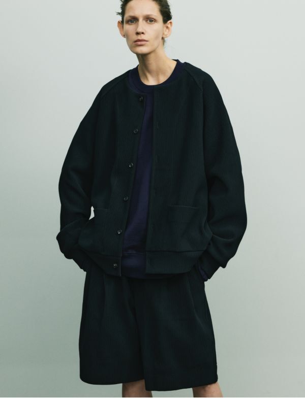 stein GRADATION PLEATS CARDIGAN・DARK NAVY - tity