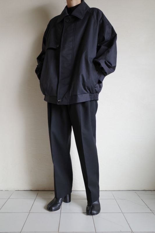 stein OVERSIZED HARRINGTON ZIP JACKET・DARK NAVY - tity