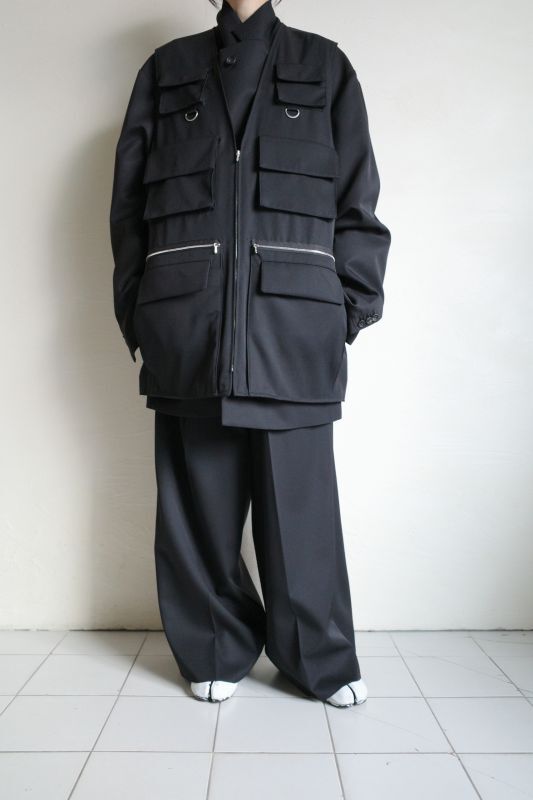 ssstein OVERSIZED MULTI POCKET VEST・BLACK - tity