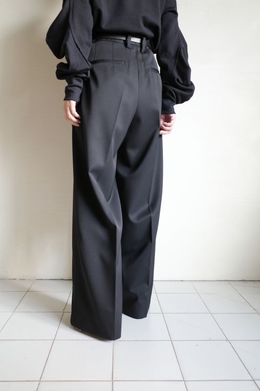 stein EXTRA WIDE TROUSERS・BLACK - tity