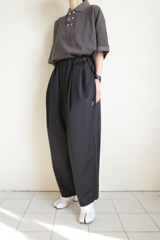 Dulcamara よそいきタックワイドパンツ・ブラック - tity