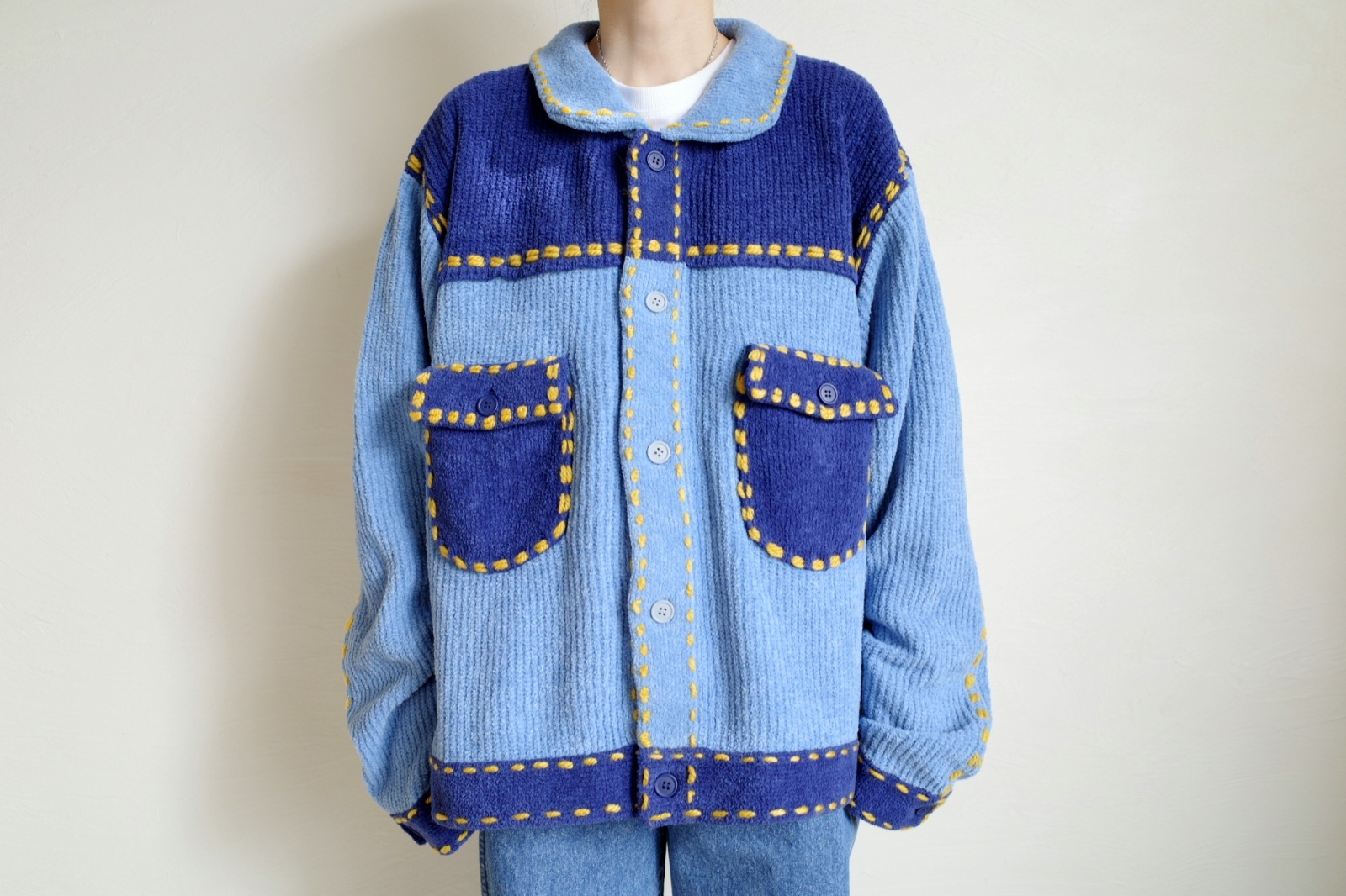 PHINGERIN フィンガリン PG1 KNIT・サックス×ブルー - tity