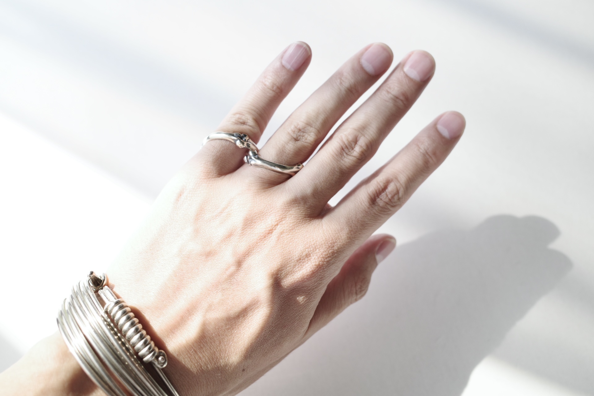 TAKAHIROMIYASHITATheSoloist. bone shaped dual ring. - tity