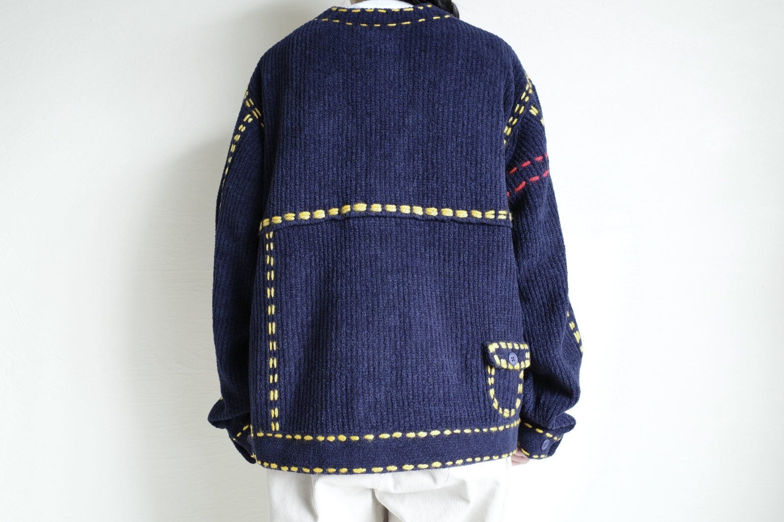 PHINGERIN フィンガリン PG1 POCKET CARDIGAN・ネイビー - tity