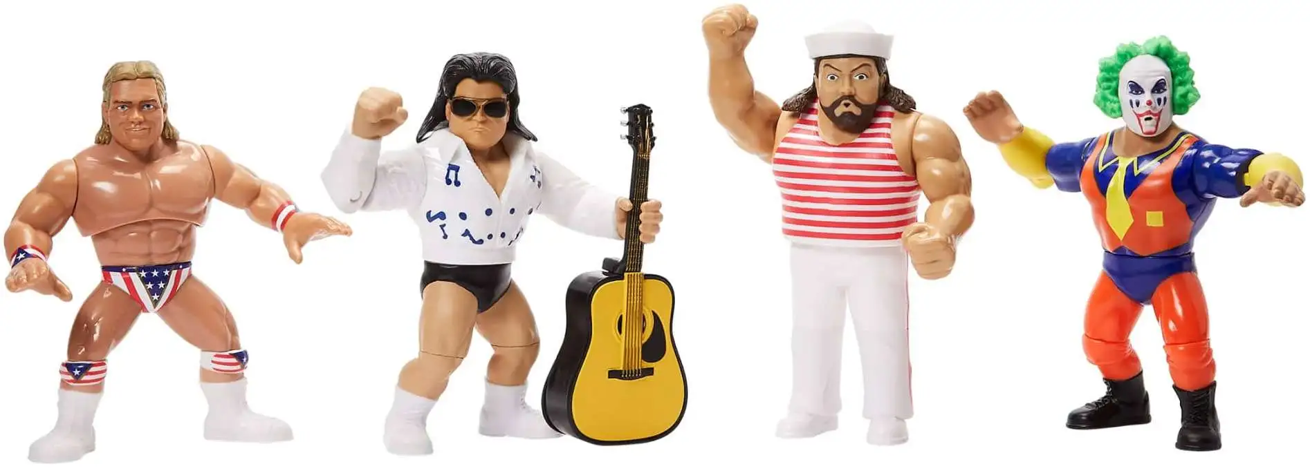 WWE Wrestling Official Retro Lex Luger, Greg The Hammer Valentine