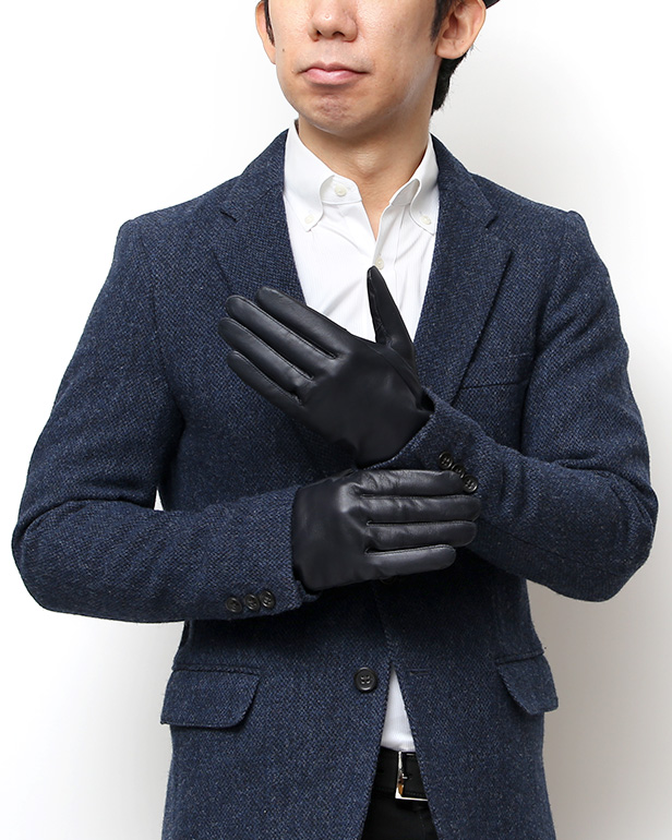 東京ヒマワリ / クロダ(KURODA) 【MEN】 スマホ対応 羊革(ラムレザー