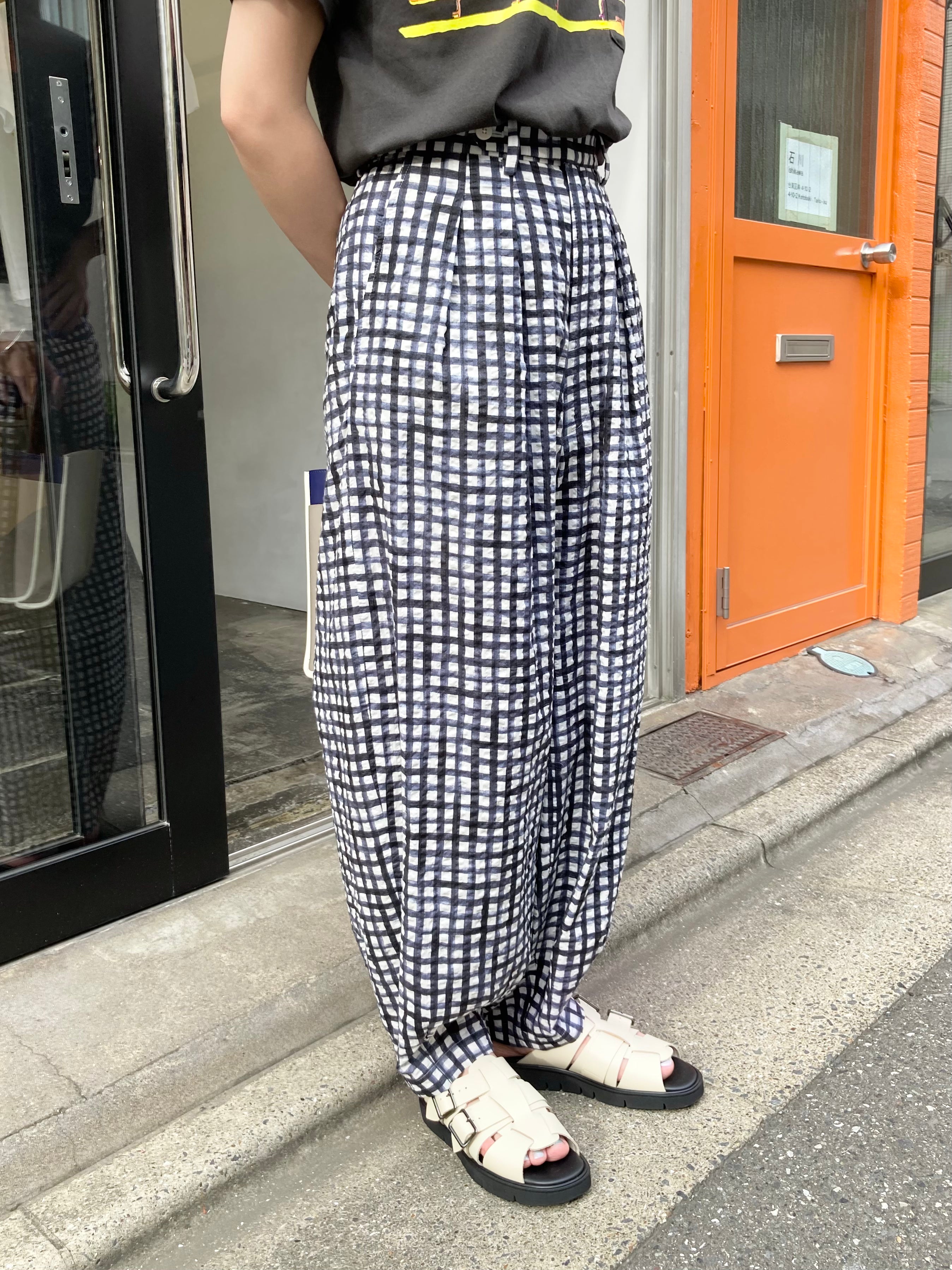 m's braque】NEW HAREM PANTS / Navy & White – TOKIS